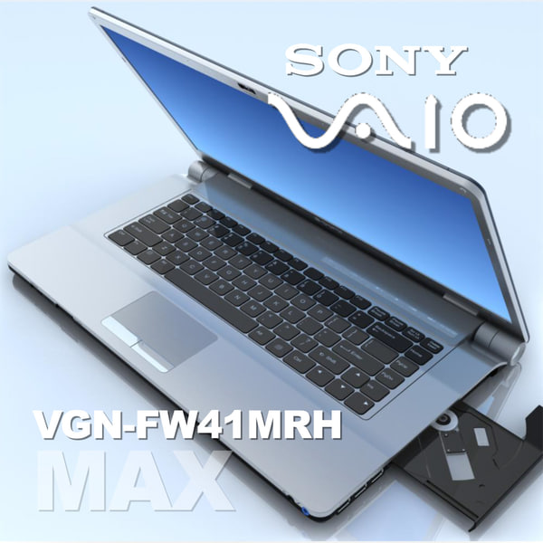 Notebook SONY Vaio VGN-FW41MRH MAX 3D Models